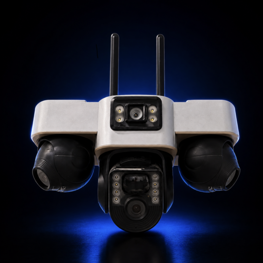 SmartNet Solar Security Camera – Triple PTZ Lens
