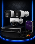باقة IP للمحلات – 3 كاميرات (2 خارجية + 1 داخلية)